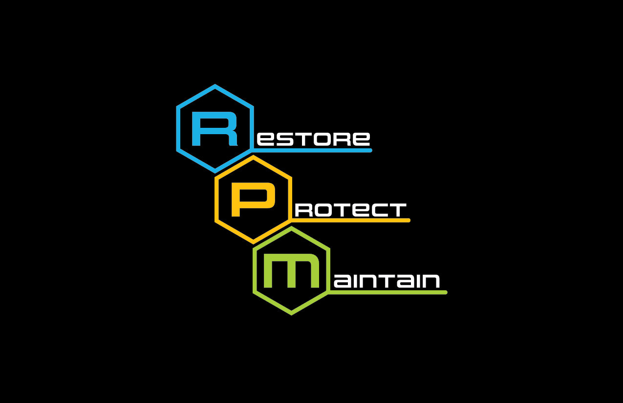 Apex Restore, Protect, Maintain hex graphic