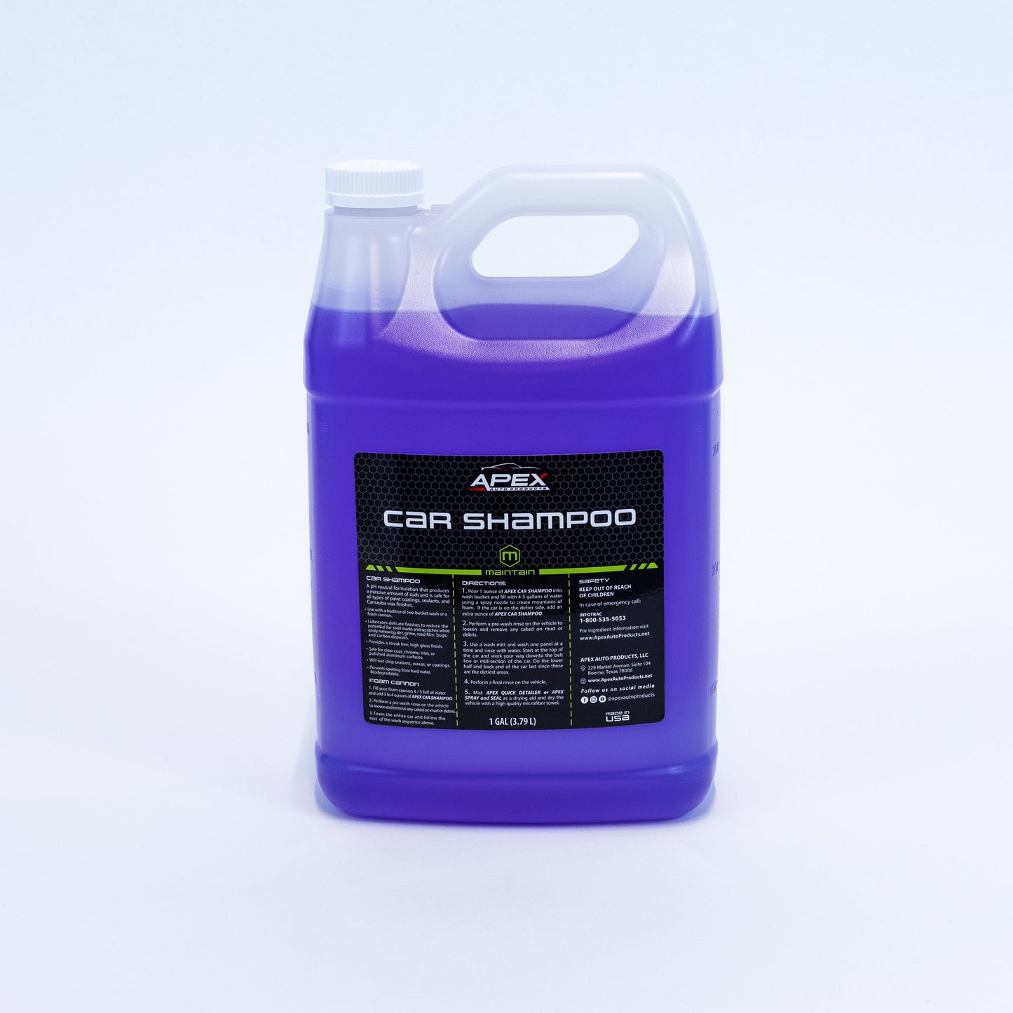 Car Shampoo (Ultra Concentrate) - Coconut - APEX Auto Products