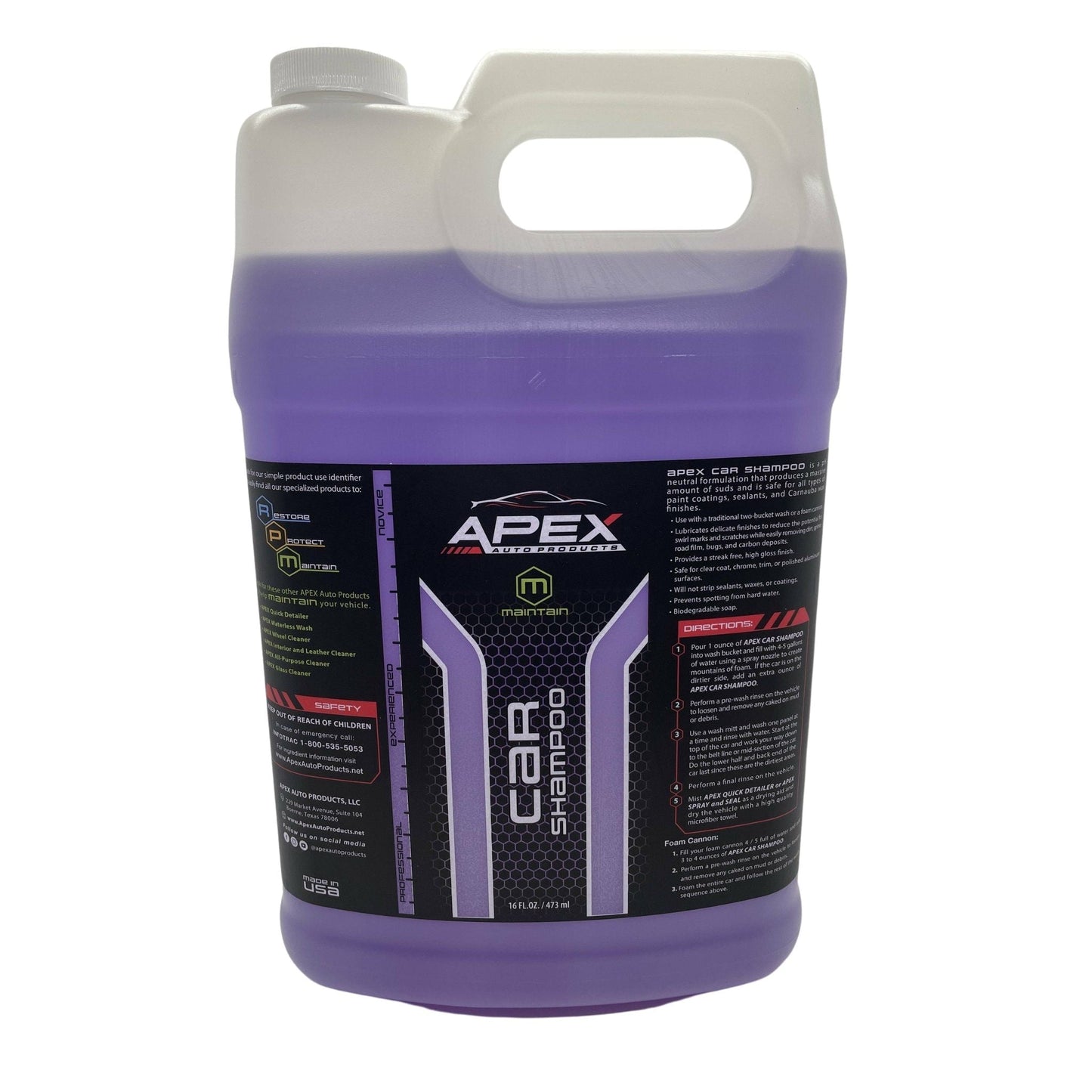 Car Shampoo (Ultra Concentrate) - Coconut - Apex Auto Products