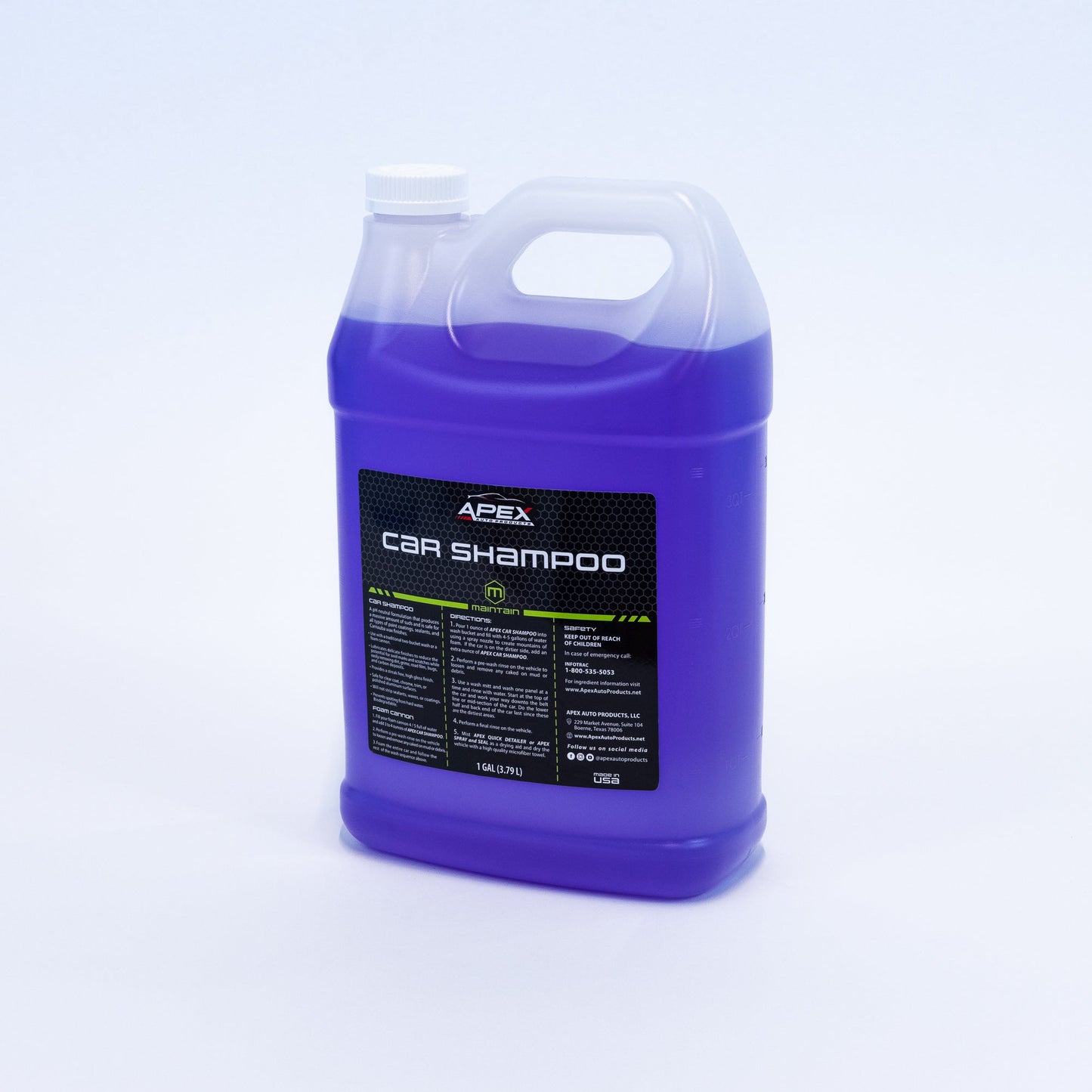 Car Shampoo (Ultra Concentrate) - Coconut - APEX Auto Products