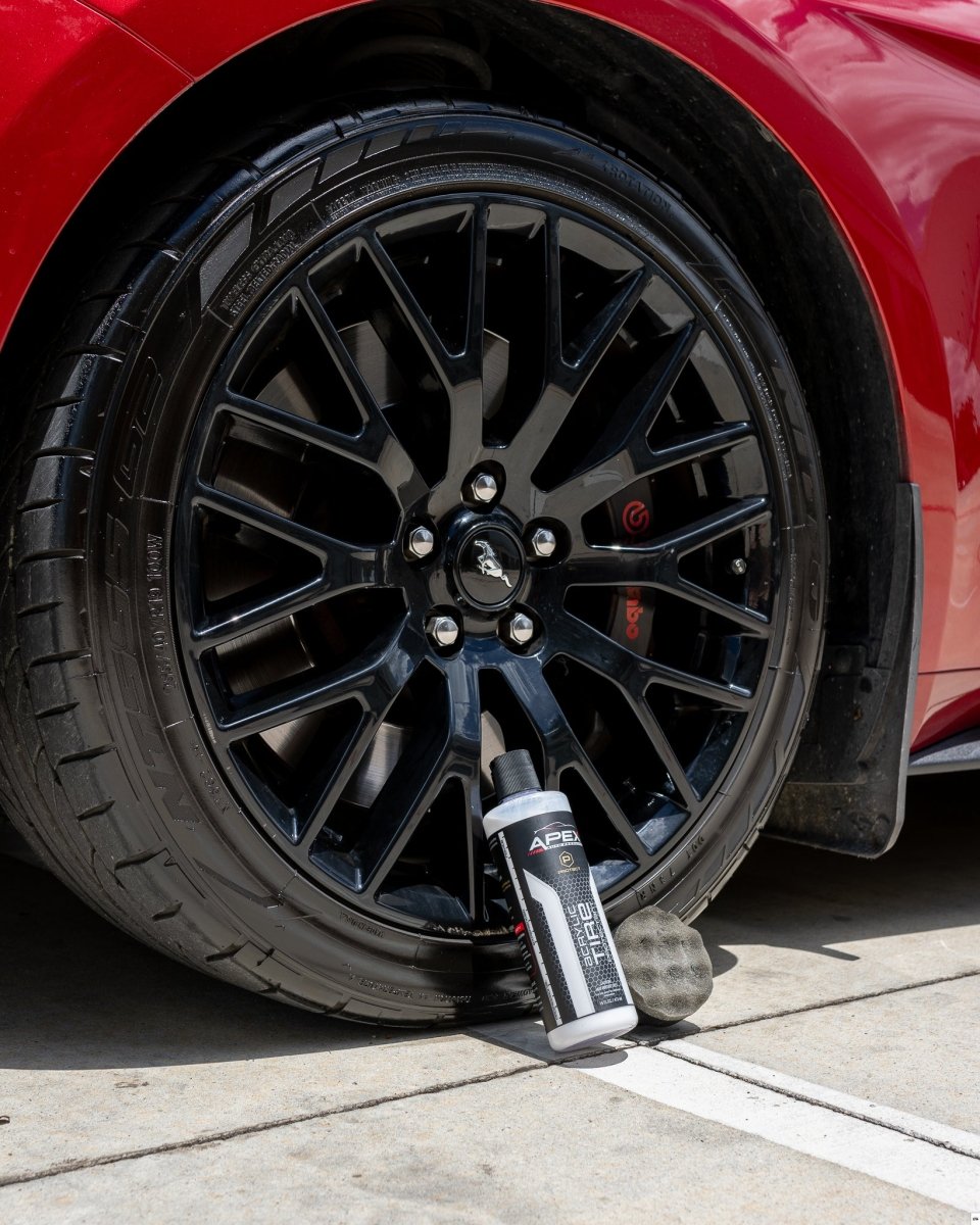Apex Acrylic Tire Shine & Protectant 16 oz Semi Permanent 6+ Months Durability Easy to Apply High Shine Fast D Apex Acrylic Tire Shine & Protectant 16 oz Semi Permanent 6+ Months Durability Easy to Apply High Shine Fast D