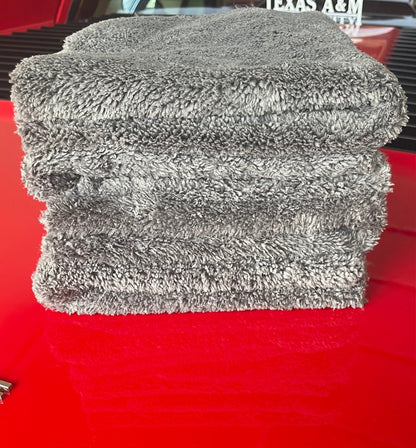 Plush Detailing Towel 470 GSM - Grey - APEX Auto Products