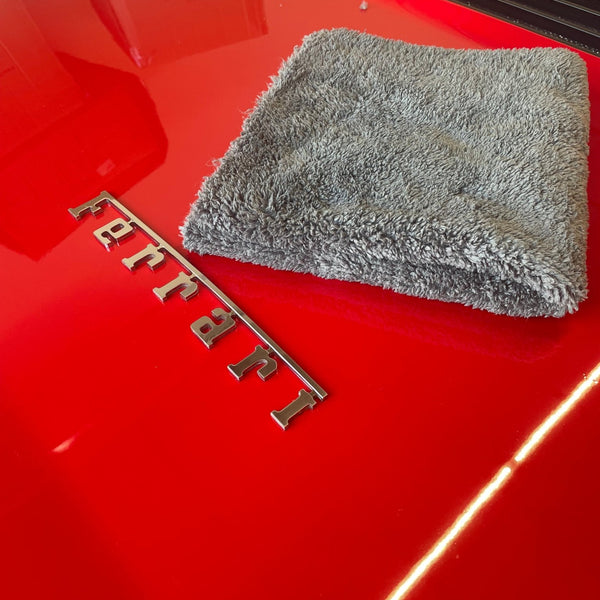 Plush Detailing Towel 470 GSM - Grey - APEX Auto Products