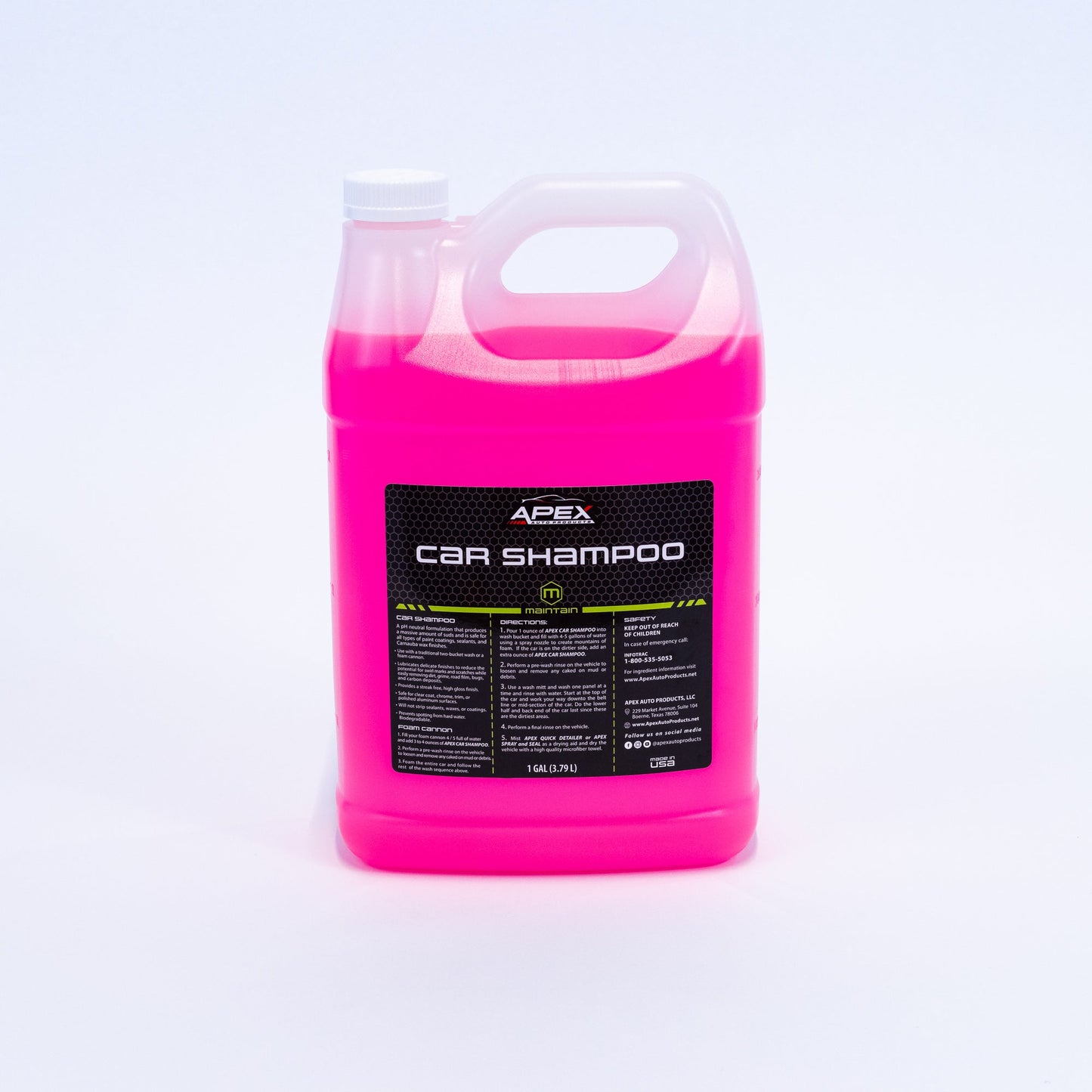 Car Shampoo (Ultra Concentrate) - Coconut - APEX Auto Products