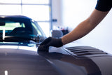 Ceramic coating being applied